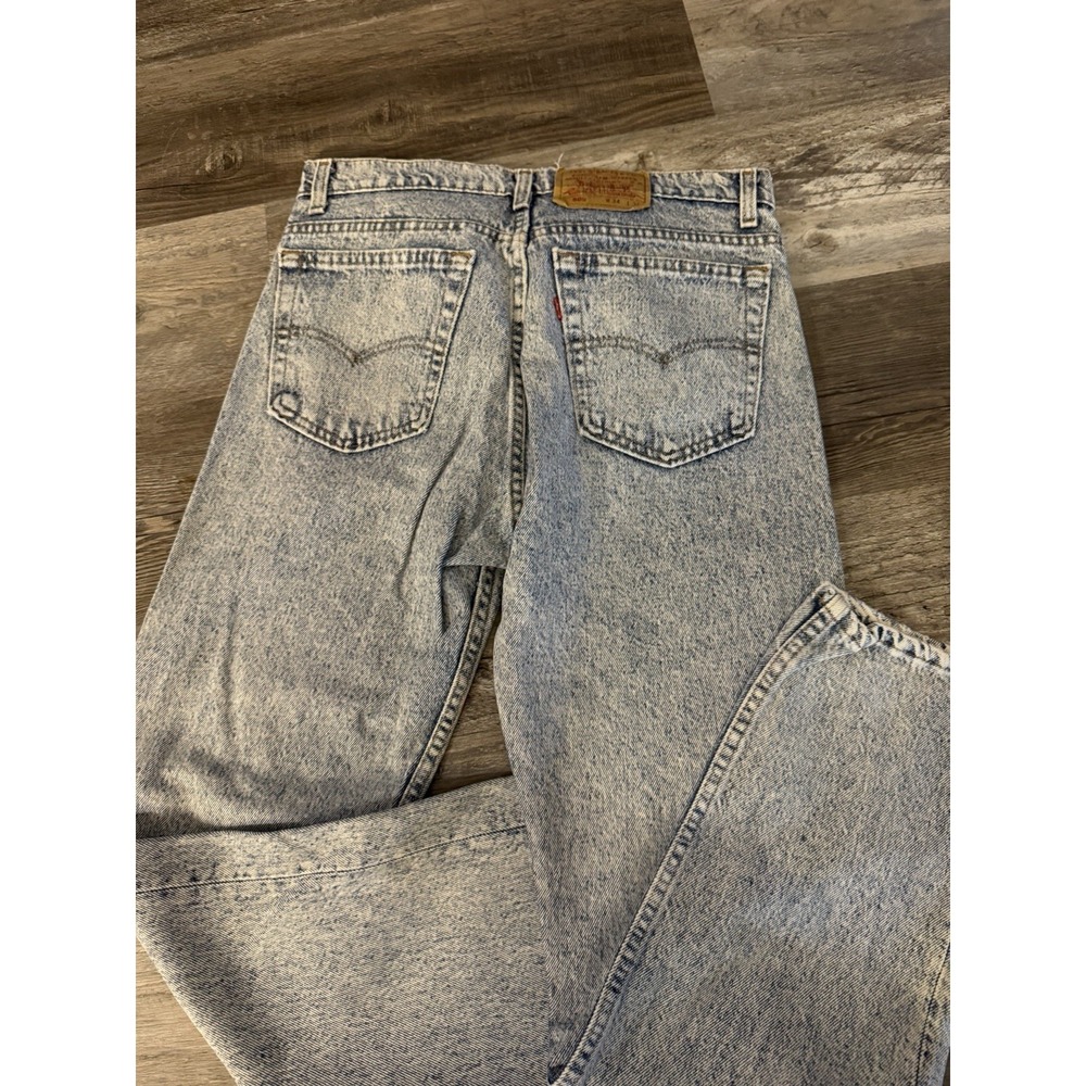 Vintage Levis 505 Acid Wash Jeans Straight Leg 34x30 - Picture 2 of 3